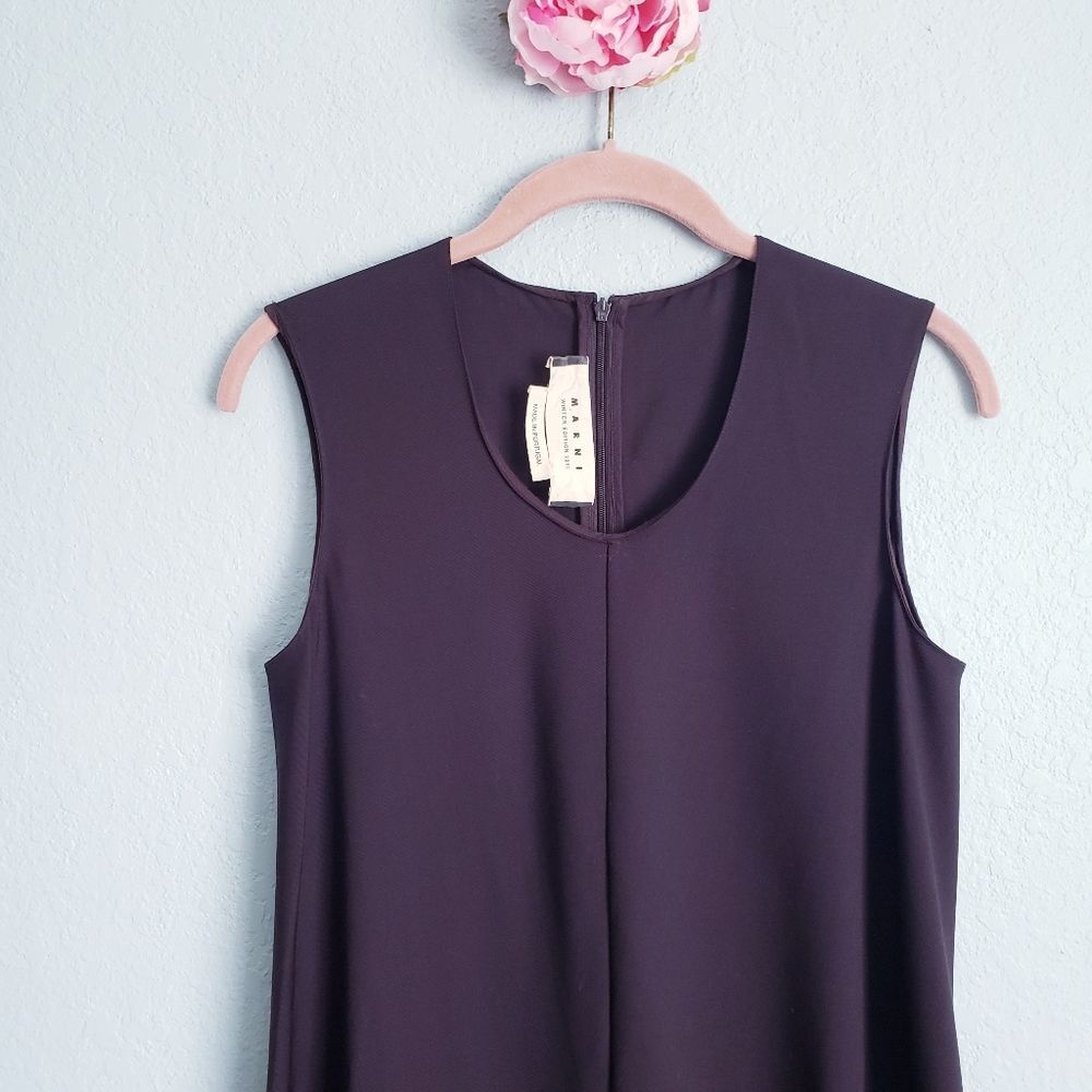 Marni Winter Collection 2013 Brown Scoop Neck Dress - Picture 3 of 8